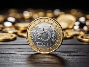 Mężczyzna zadowolony z obsługi aplikacji bankowej na smartfonie, sprawdzający status przelewu międzynarodowego.